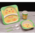 再利用可能な竹繊維の子供料理セット